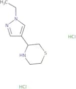 3-(1-Ethyl-1H-pyrazol-4-yl)thiomorpholine dihydrochloride