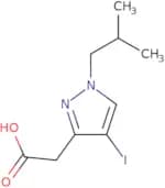 2-[4-Iodo-1-(2-methylpropyl)-1H-pyrazol-3-yl]acetic acid