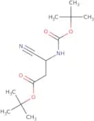 tert-Butyl (3S)-3-{[(tert-butoxy)carbonyl]amino}-3-cyanopropanoate