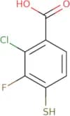 2-Chloro-3-fluoro-4-sulfanylbenzoic acid