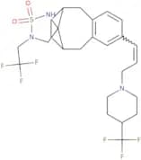 2-(2,2,2-Trifluoroethyl)-5'-[(E)-3-[4-(trifluoromethyl)piperidin-1-yl]prop-1-enyl]spiro[1,2,5-thia…