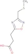 3-{3-[(Methylsulfanyl)methyl]-1,2,4-oxadiazol-5-yl}propanoic acid