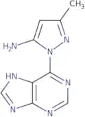 3-Methyl-1-(7H-purin-6-yl)-1H-pyrazol-5-amine