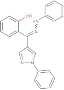 2-[(1-Phenyl-1H-pyrazol-4-yl)(2-phenylhydrazin-1-ylidene)methyl]phenol
