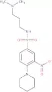 N-[3-(Dimethylamino)propyl]-3-nitro-4-(piperidin-1-yl)benzene-1-sulfonamide