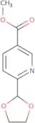 3-Pyridinecarboxylic acid, 6-(1,3-dioxolan-2-yl)-, methyl ester