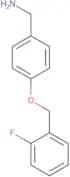 {4-[(2-Fluorophenyl)methoxy]phenyl}methanamine