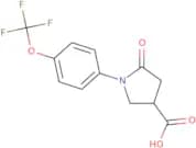 5-Oxo-1-[4-(trifluoromethoxy)phenyl]pyrrolidine-3-carboxylic acid