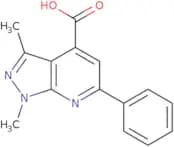 1,3-Dimethyl-6-phenyl-1H-pyrazolo[3,4-b]pyridine-4-carboxylic acid