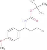 1-(boc-amino)-3-bromo-1-(4-methoxyphenyl)propane