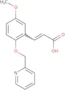 (2E)-3-{5-Methoxy-2-[(pyridin-2-yl)methoxy]phenyl}prop-2-enoic acid