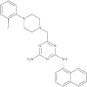 6-[[4-(2-Fluorophenyl)-1-piperazinyl]methyl]-N2-1-naphthalenyl-1,3,5-triazine-2,4-diamine