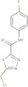 5-(Chloromethyl)-N-(4-fluorophenyl)-1,3,4-thiadiazole-2-carboxamide