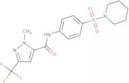 2-Methyl-N-(4-piperidin-1-ylsulfonylphenyl)-5-(trifluoromethyl)pyrazole-3-carboxamide
