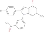 1-(3-acetylphenyl)-2-(4-bromophenyl)-6-methyl-5,6,7-trihydroindol-4-one