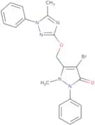 4-bromo-2-methyl-3-((4-methyl-3-phenyl(2,3,5-triazolyloxy))methyl)-1-phenyl-3-pyrazolin-5-one