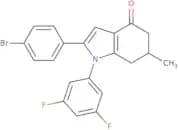 1-(3,5-difluorophenyl)-2-(4-bromophenyl)-6-methyl-5,6,7-trihydroindol-4-one