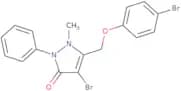 4-bromo-3-((4-bromophenoxy)methyl)-2-methyl-1-phenyl-3-pyrazolin-5-one