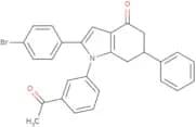 1-(3-acetylphenyl)-2-(4-bromophenyl)-6-phenyl-5,6,7-trihydroindol-4-one