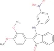 2-(3,4-dimethoxyphenyl)-3-((3-nitrophenyl)amino)inden-1-one