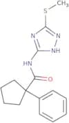 N-[5-(methylsulfanyl)-1H-1,2,4-triazol-3-yl]-1-phenylcyclopentane-1-carboxamide