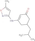 3-((5-methylisoxazol-3-yl)amino)-5-(2-methylpropyl)cyclohex-2-en-1-one
