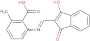 2-(((1,3-dioxoindan-2-ylidene)methyl)amino)-6-methylbenzoic acid