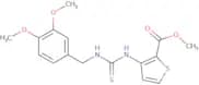 methyl 3-(((((3,4-dimethoxyphenyl)methyl)amino)thioxomethyl)amino)thiophene-2-carboxylate
