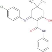 (6-((4-chlorophenyl)amino)-4,4-dimethyl-2-oxocyclohex-1-enyl)-N-benzamide