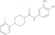 N-(4-bromo-3-methylphenyl)-4-(2-fluorophenyl)piperazine-1-carboxamide