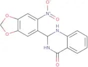 2-(6-nitrobenzo[d]1,3-dioxolen-5-yl)-1,2,3-trihydroquinazolin-4-one