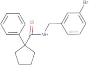 N-[(3-bromophenyl)methyl]-1-phenylcyclopentane-1-carboxamide
