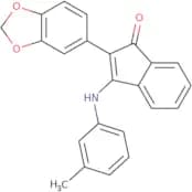 2-benzo[d]1,3-dioxolen-5-yl-3-((3-methylphenyl)amino)inden-1-one