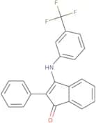 2-phenyl-3-((3-(trifluoromethyl)phenyl)amino)inden-1-one