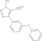 1-methyl-4-(3-phenoxyphenyl)-1,2,3-triazole-5-carbonitrile