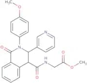 methyl 2-((2-(4-methoxyphenyl)-1-oxo-3-(3-pyridyl)-4-2,3,4-trihydroisoquinolyl)carbonylamino)aceta…