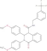 (2,3-bis(4-methoxyphenyl)-1-oxo(4-2,3,4-trihydroisoquinolyl))-N-((3-(trifluoromethyl)phenyl)methyl…