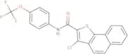 (3-chlorobenzo[g]benzo[b]thiophen-2-yl)-N-(4-(trifluoromethoxy)phenyl)formamide