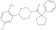 1-(5-chloro-2-methylphenyl)-4-(1-phenylcyclopentanecarbonyl)piperazine