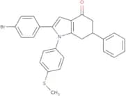 2-(4-bromophenyl)-1-(4-methylthiophenyl)-6-phenyl-5,6,7-trihydroindol-4-one