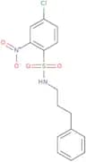 ((4-chloro-2-nitrophenyl)sulfonyl)(3-phenylpropyl)amine