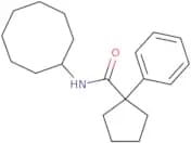 N-cyclooctyl-1-phenylcyclopentane-1-carboxamide