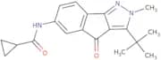 N-(3-(tert-butyl)-2-methyl-4-oxoindeno[3,2-c]pyrazol-6-yl)cyclopropylformamide