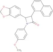 4-benzo[d]1,3-dioxolan-5-yl-1-(4-methoxyphenyl)-3-naphthylazetidin-2-one