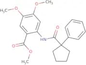 methyl 4,5-dimethoxy-2-(1-phenylcyclopentaneamido)benzoate