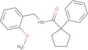 N-[(2-methoxyphenyl)methyl]-1-phenylcyclopentane-1-carboxamide