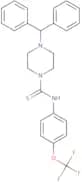 (4-(diphenylmethyl)piperazinyl)((4-(trifluoromethoxy)phenyl)amino)methane-1-thione