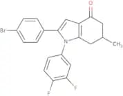 1-(3,4-difluorophenyl)-2-(4-bromophenyl)-6-methyl-5,6,7-trihydroindol-4-one