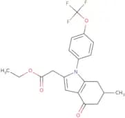 ethyl 2-(6-methyl-4-oxo-1-(4-(trifluoromethoxy)phenyl)-5,6,7-trihydroindol-2-yl)acetate