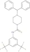 (4-(diphenylmethyl)piperazinyl)((3,5-bis(trifluoromethyl)phenyl)amino)methane-1-thione